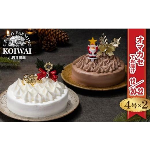 ふるさと納税 ケーキ・カステラ チョコレートケーキ 岩手県 雫石町 2025年 12月20日〜22日/順次お届け 小岩井農場 クリスマスケーキ クリーム ケーキ 4号 ペ…