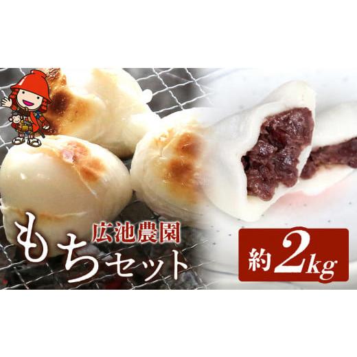 ふるさと納税 米・パン 餅 大分県 中津市 期間・数量限定 広池農園もちセット 約2kg 冷凍小もち500g×2 冷凍あんもち6ヶ入×2 | もち 生かきもち セット 2kg …