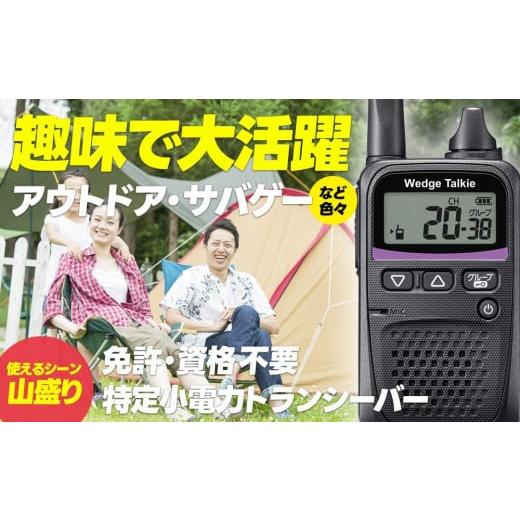 ふるさと納税 アウトドアグッズ 京都府 京都市 トランシーバー WED-NO-001 耳掛けイヤホン付き ウェッジ