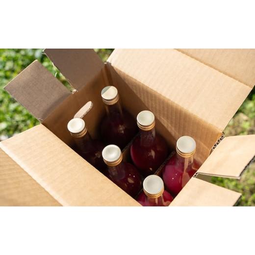 ふるさと納税 果汁飲料 ぶどう 青森県 鶴田町  No.5554-0215 芽実農園のぶどうジュース(はちみつぶどう100％) 720ml×6本 青森県鶴田町産はちみつぶどう使用の画像