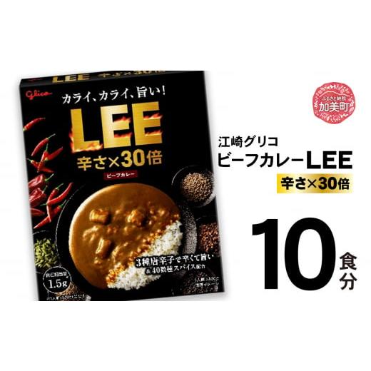ふるさと納税 加工品等 レトルト 宮城県 加美町 グリコ ビーフカレーLEE(30倍)10食入 |非常食セット LEE カレー 食べ比べ レトルト食品 常温保存 レンジ 非…