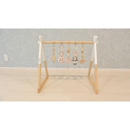 ふるさと納税 家具 兵庫県 三木市 HOPPL(ホップル) amimals ベビージムセット ホワイト/マスコット amimals ベビージムセット ホワイト/マスコット