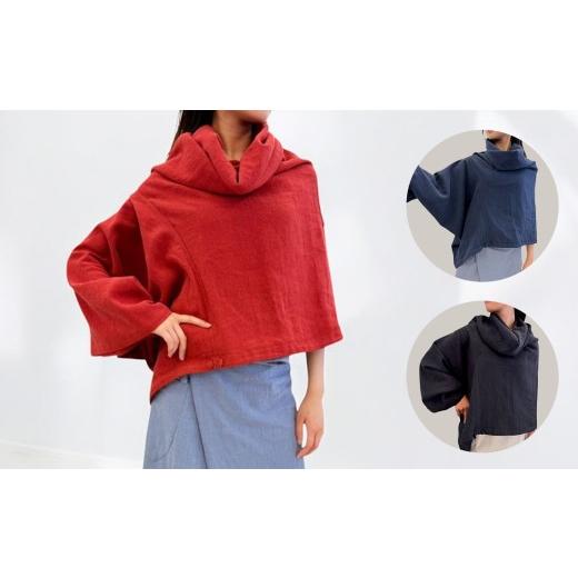 ふるさと納税 服 女 埼玉県 美里町  黒色 麻の服 タイパンツ 丁寧なハンドメイド レギュラーサイズ ／ リネンラミー おしゃれ シンプル ボトムス トップス 送…の画像