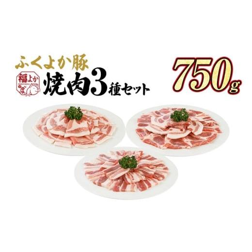 ふるさと納税 豚肉 セット 福岡県 田川市 豚肉 焼肉 ふくよか豚 焼肉3種セット 750g ロース 肩ロース バラ ロース肉 肩ロース肉 バラ肉 小分け ブタ肉 ぶた肉 …