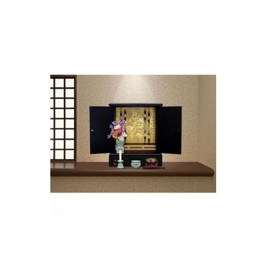 ふるさと納税 雑貨・日用品 和歌山県 那智勝浦町 タツクラフト 紀州塗り ミニ仏壇 大 鉄黒 Tk281の画像