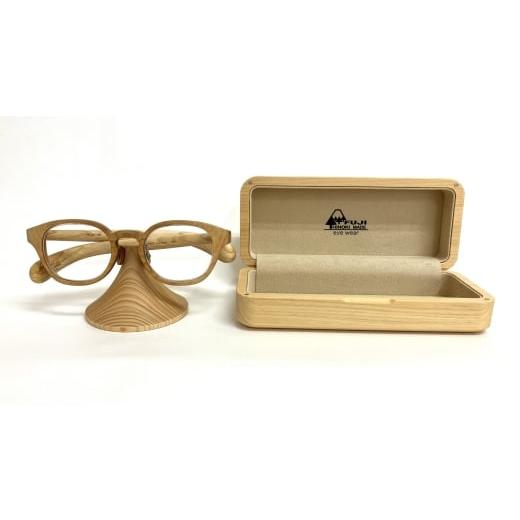 ふるさと納税 雑貨・日用品 静岡県 富士宮市 1284-91-01 「FUJI HINOKI MADE eyewear」 オーダーメイドメガネ (ケース・スタンド付き) 出張訪問_1