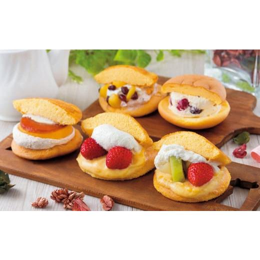 シフォンケーキサンド④カット⑥くずもちアイス⑯ シフォンケーキと生クリームサンドシフォンのセット ( スイーツ ケーキ