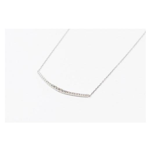 ふるさと納税 アクセサリー ネックレス 山梨県 甲府市 〈 甲府ジュエリー 〉0.3ct PT900ラインネックレス HY-25 プラチナ