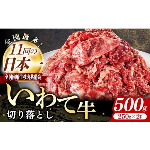 ふるさと納税 牛肉 焼肉・バーベキュー 岩手県 岩手町 いわて牛切落し500g 岩手県産 黒毛和牛 国産 牛肉 肉 黒毛和牛 切り落とし 焼肉 牛丼 すき焼き 小分け …