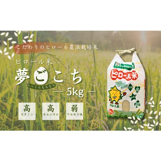 ふるさと納税 米 埼玉県 加須市 令和7年産 こだわりのピロール農法栽培米 ピロール米 夢ごこち5kg (精米or玄米)[数量限定] 5kg(精米or玄米)