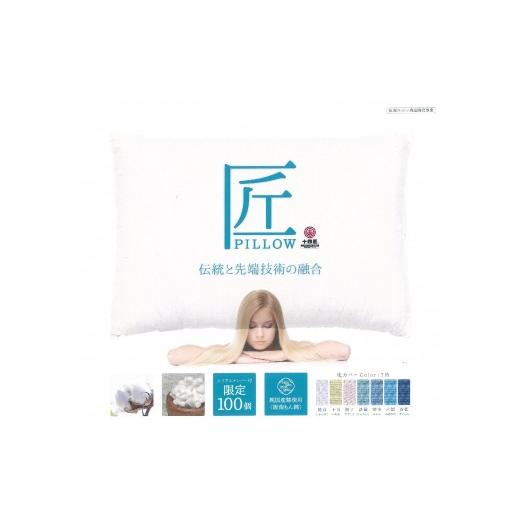 ふるさと納税 タオル・寝具 枕 大阪府 阪南市 水縹(みずいろ) 阪南コットンを使用したー匠PILLOWー 枕 まくら 寝具 コットン 枕カバー 本体 水縹(みずいろ…