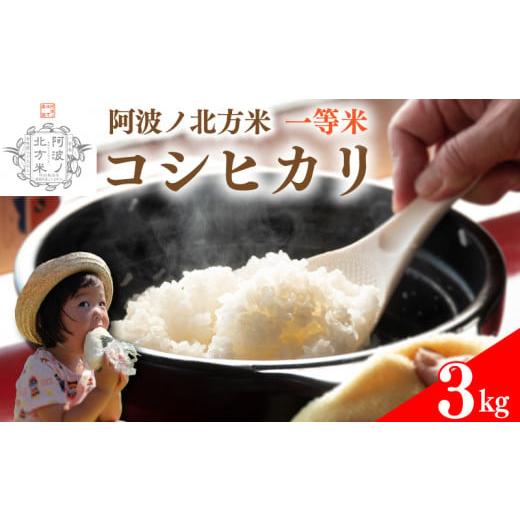 ふるさと納税 米 コシヒカリ 徳島県 阿波市 単品 3kg コシヒカリ 令和7年産 阿波ノ北方米 1等 米 こめ ご飯 ごはん おにぎり 白米 精米 卵かけご飯 食品 備蓄…