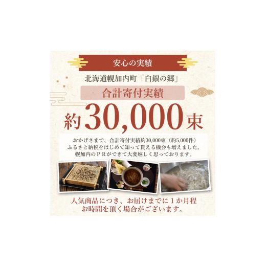 ふるさと納税 そば 乾めん 北海道 幌加内町  No.5795-0325 白銀の郷 200g×6束 12人前 2ヵ月に1回 計6回お届け 十割 そば 北海道 幌加内 蕎麦 乾麺 麺 常温 年…の画像