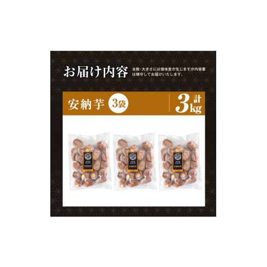 ふるさと納税 野菜類 サツマイモ 鹿児島県 姶良市 a0001-A3 冷凍焼き芋 畑の金貨・やきいも(安納芋3kg) 甘いも販売所 姶良市 焼き芋 訳あり 冷凍 焼芋 やきい…の画像