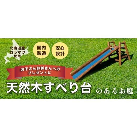 ふるさと納税 木工品・竹工品 北海道 標茶町 不二木材　木製ログ滑り台ログライダー 配送不可：沖縄・離島 天然木 すべり台 DIY お庭 標茶町 北海道_7