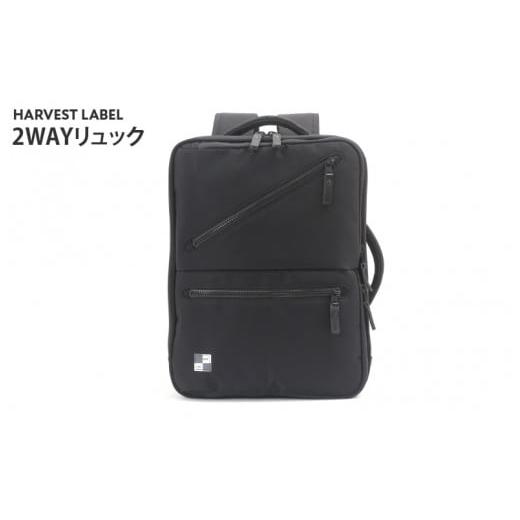 ふるさと納税 カバン リュック 大阪府 東大阪市 ハーヴェストレーベル 2WAYリュックHO-0272ブラック(BLK) ブラック(BLK)