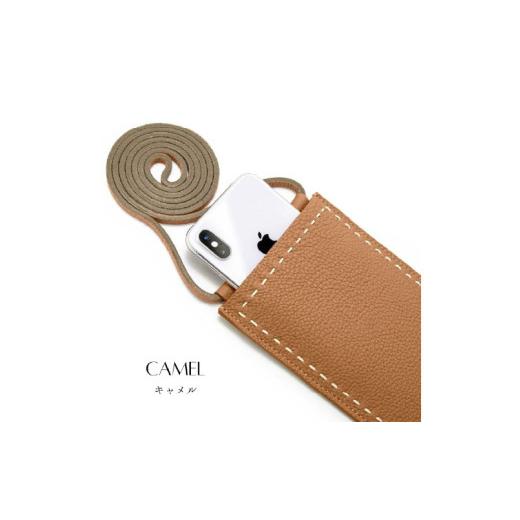 ふるさと納税 小物 大阪府 東大阪市 SPUR(シュフ゜ール)/本革マルチポシェット (CAMEL) (CAMEL)