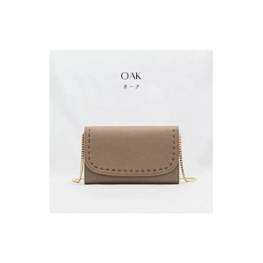 ふるさと納税 財布 大阪府 東大阪市 LILIBET(リリベット)/ 本革お財布チェーンバッグ OAK(オーク) OAK(オーク)