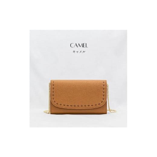 ふるさと納税 財布 大阪府 東大阪市 LILIBET(リリベット)/ 本革お財布チェーンバッグ CAMEL(キャメル) CAMEL(キャメル)