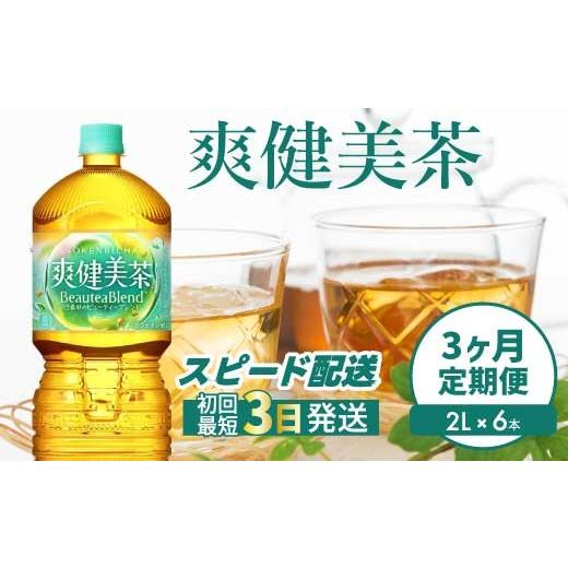 ふるさと納税 お茶類 広島県 三原市 3か月定期便 爽健美茶 PET 2L×6本(1ケース)最短3日で発送 お茶 飲料 ソフトドリンク カフェインゼロ ペットボトル 箱買…