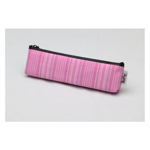 ふるさと納税 織物・繊維品 栃木県 大田原市 真岡木綿「ペンケース」(ピンク系) | 栃木県 伝統工芸品 織物 筆箱 ペンケース 手作り 贈答 贈り物 ギフト 文房…