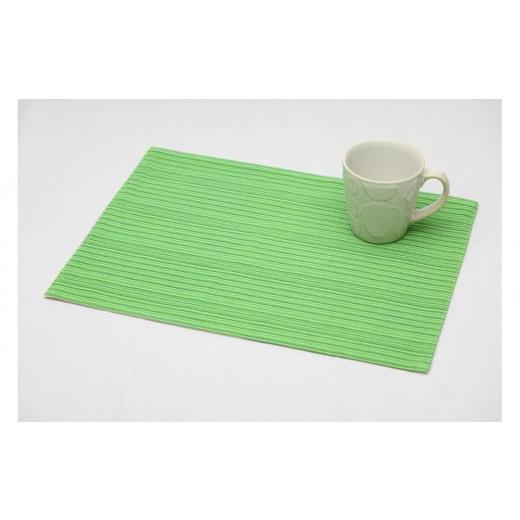 ふるさと納税 織物・繊維品 栃木県 大田原市 真岡木綿「ランチョンマット」(緑系)| 栃木県 伝統工芸品 織物 ダイニング 手作り 贈答 贈り物 ギフト 小物 雑…