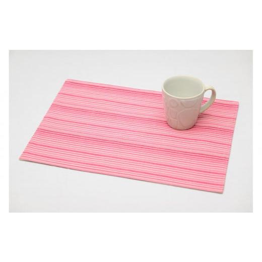 ふるさと納税 織物・繊維品 栃木県 大田原市 真岡木綿「ランチョンマット」(ピンク系)| 栃木県 伝統工芸品 織物 ダイニング 手作り 贈答 贈り物 ギフト 小物…