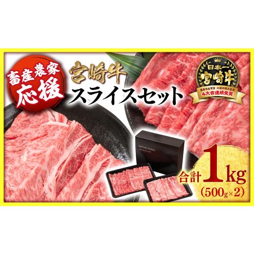 ふるさと納税 牛肉 すき焼き 宮崎県 西都市 畜産農家応援 宮崎牛肩ロース&モモすき焼き1kg (500g ×2)牛肉 4等級以上 スライス 鉄板焼肉 ブランド牛 ミヤ…