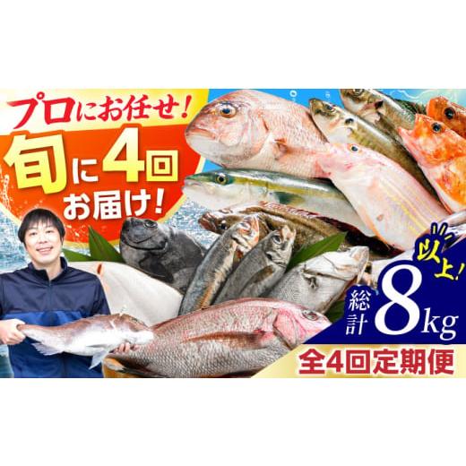 ふるさと納税 旬の鮮魚等 福井県 小浜市  定期便 全4回(3ヶ月毎発送) 下処理済 旬の天然鮮魚 2kg 以上 おまかせ セット 加福鮮魚 「若狭小浜港産地直送」  小…の画像