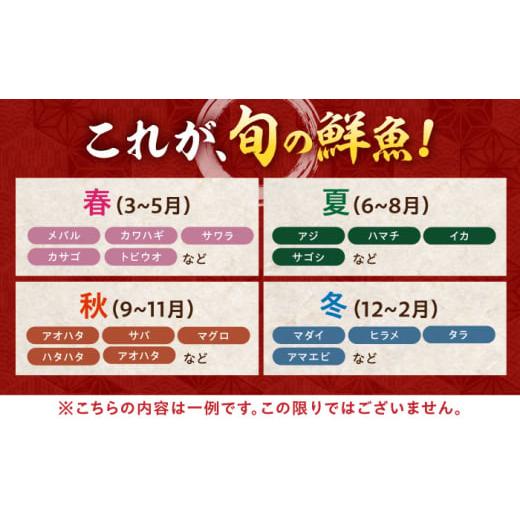 ふるさと納税 旬の鮮魚等 福井県 小浜市  定期便 全4回(3ヶ月毎発送) 下処理済 旬の天然鮮魚 2kg 以上 おまかせ セット 加福鮮魚 「若狭小浜港産地直送」  小…の画像