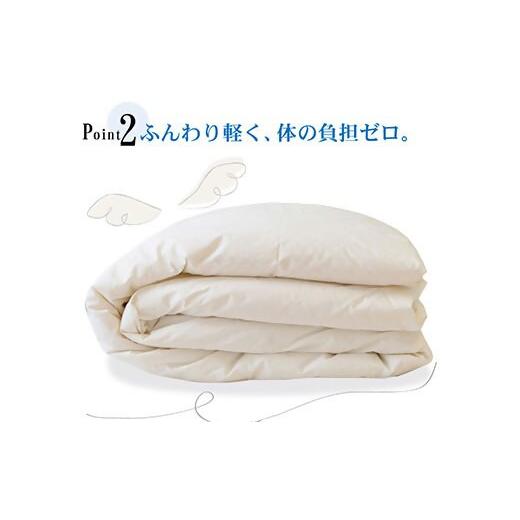 ふるさと納税 タオル・寝具 掛け布団 三重県 松阪市  5.6-2 夏に使う羽毛布団 ロイヤルゴールドラベル 薄掛け ダブル 190×210cmポーランドダックダウン93％ …の画像