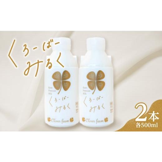 ふるさと納税 飲料類 牛乳 京都府 木津川市 木津川市産 くろーばーみるく(500ml×2本) 生乳100% 牛乳 ミルク 029-05