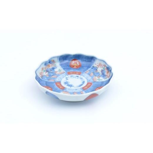 ふるさと納税 食器・グラス 小皿 佐賀県 有田町 有田焼 色絵丸紋草花割 4寸皿 11.5cm まるぶんオリジナル 食器 器 うつわ 磁器 皿 小皿 豆皿 プレート 取皿 菓…の画像