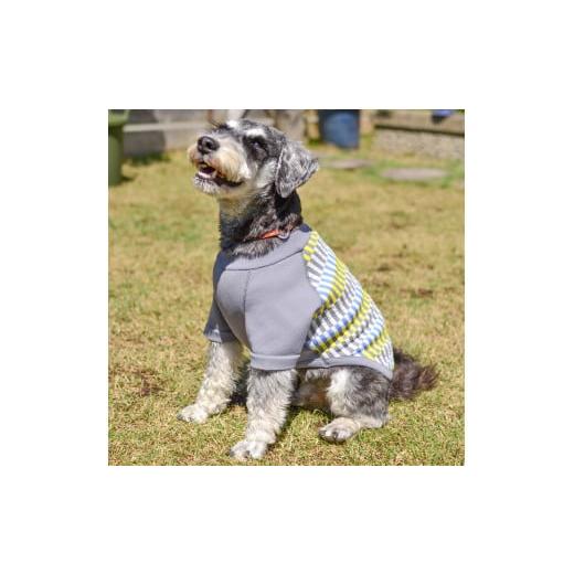 ふるさと納税 服 新潟県 五泉市 ドックウェア Wants ニットドックウェア フライスチェック ( GREY・Sサイズ ) | ドックウエア 犬服 犬 服 ペット服 プルオーバ…