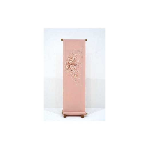 ふるさと納税 織物・繊維品 石川県 金沢市 兼六園菊桜　手描加賀友禅染　帯_1