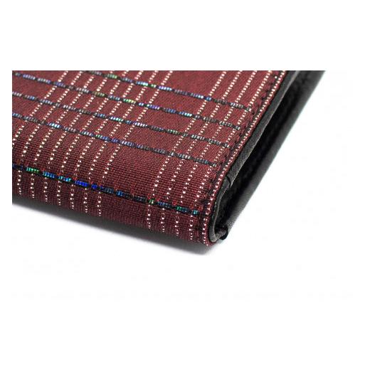 ふるさと納税 小物 京都府 京丹後市  TAMIYA RADEN／民谷螺鈿 Sea shell Card Case ver.2 ボルドー　＊プレゼントパッケージ　TM00009の画像