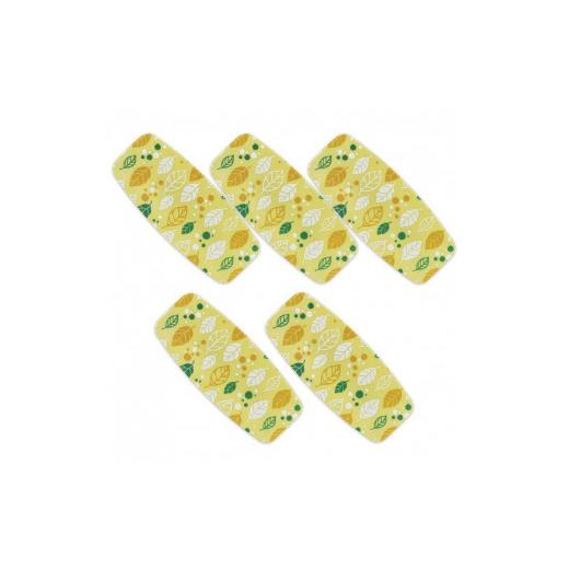 ふるさと納税 雑貨・日用品 和歌山県 印南町 友禅和紙おしぼりトレー 5枚セット オータムリーフ イエロー タツクラフト Tk40 オータムリーフ イエロー