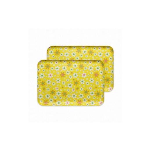 ふるさと納税 雑貨・日用品 和歌山県 印南町 イエロー 2枚組 ST ランチョン トレー L 39cm マーチ タツクラフト Tk113 イエロー 2枚組