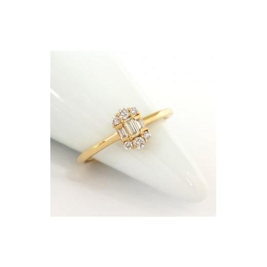 ふるさと納税 アクセサリー リング 山梨県 甲府市 [ 甲府ジュエリー ] サイズ:17号 甲府市発 K18イエローゴールド ダイヤモンドリング 0.2ct WR-4434YG サ…