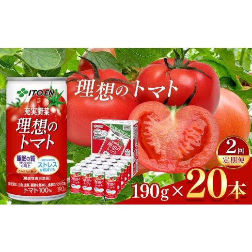 ふるさと納税 果汁飲料 トマト 長野県 松本市  定期便2回 トマト 100％ 理想のトマト 缶 ( 190g × 20本 ) | トマト ジュース 伊藤園 野菜 ジュース 野菜ジュ…_1
