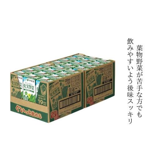 ふるさと納税 果汁飲料 やさい 長野県 松本市 定期便2回 紙 充実野菜 緑の野菜ミックス２００ｍｌ×２４本伊藤園 | 野菜 緑野菜 ジュース ドリンク 飲料 健康…
