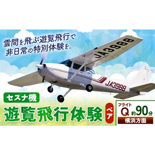ふるさと納税 体験チケット 茨城県 河内町 セスナ機遊覧飛行体験 ペア フライトQ(約90分コース) 新中央航空株式会社[30日以内に出荷予定(土日祝除く)]茨城…