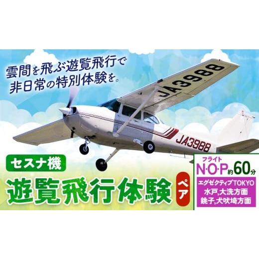 ふるさと納税 体験チケット 茨城県 河内町 セスナ機遊覧飛行体験 ペア フライトN・O・P(約60分コース) 新中央航空株式会社[30日以内に出荷予定(土日祝除く)…