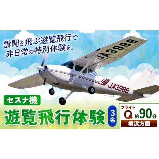 ふるさと納税 体験チケット 茨城県 河内町 セスナ機遊覧飛行体験 3名 フライトQ(約90分コース) 新中央航空株式会社[30日以内に出荷予定(土日祝除く)]茨城…