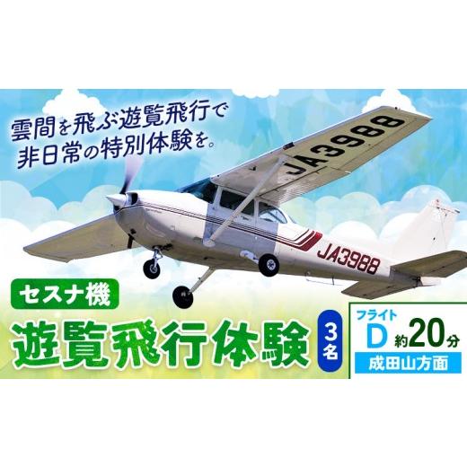 ふるさと納税 体験チケット 茨城県 河内町 セスナ機遊覧飛行体験 3名 フライトD(約20分コース) 新中央航空株式会社[30日以内に出荷予定(土日祝除く)]茨城…