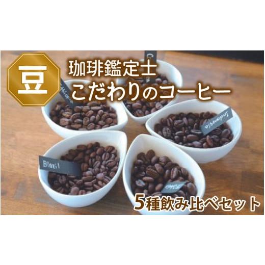 ふるさと納税 コーヒー 飲料 福井県 福井市 豆のまま 珈琲鑑定士が選ぶ スペシャルティコーヒー豆 5種類飲み比べセット 500g コーヒー 珈琲 コーヒー豆 飲み…
