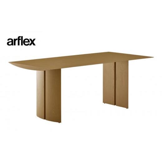 ふるさと納税 家具 テーブル 北海道 旭川市 木製ダイニングテーブル TAVOLO NAVEes 幅180cm arflexーアルフレックスー _ナチュラルクリア_04297 ナチュラルク…