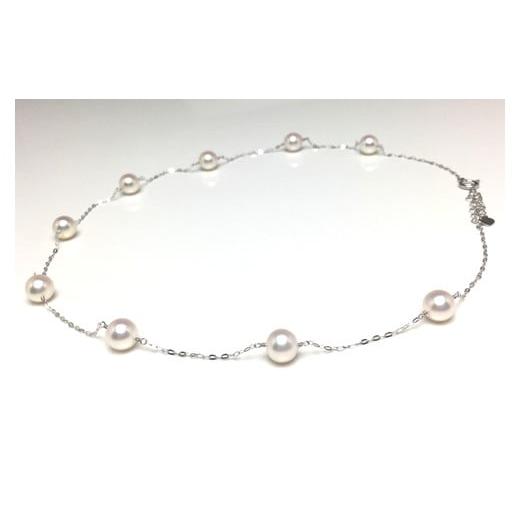 ふるさと納税 アクセサリー ネックレス 三重県 志摩市 真珠 ネックレス K18 ホワイトゴールド パール 6.5ミリ 〜 7ミリ アクセサリー ジュエリー 三重県 伊勢…