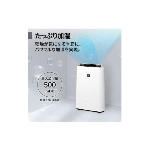 ふるさと納税 空調・季節家電 大阪府 八尾市 S107 SHARP 加湿空気清浄機 KC-U50-W（ホワイト系） シャープ 電化製品 家電 生活家電 空気清浄 加湿 プラズマク…の画像