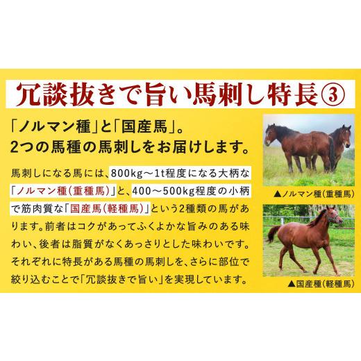 ふるさと納税 馬肉 熊本県 益城町 冗談抜きで旨い馬刺しセット 合計7〜8パック 馬刺し 赤身 馬肉 冷凍 専用たれ付き 熊本県産_7